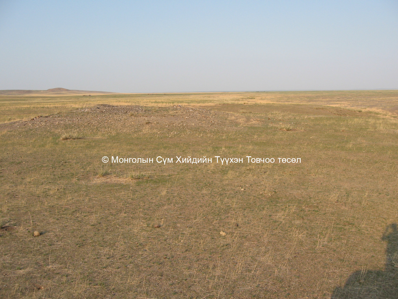 Дээд баяны хийдийн туурийг дээрээс